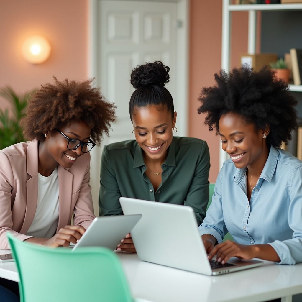 Women mentoring in office